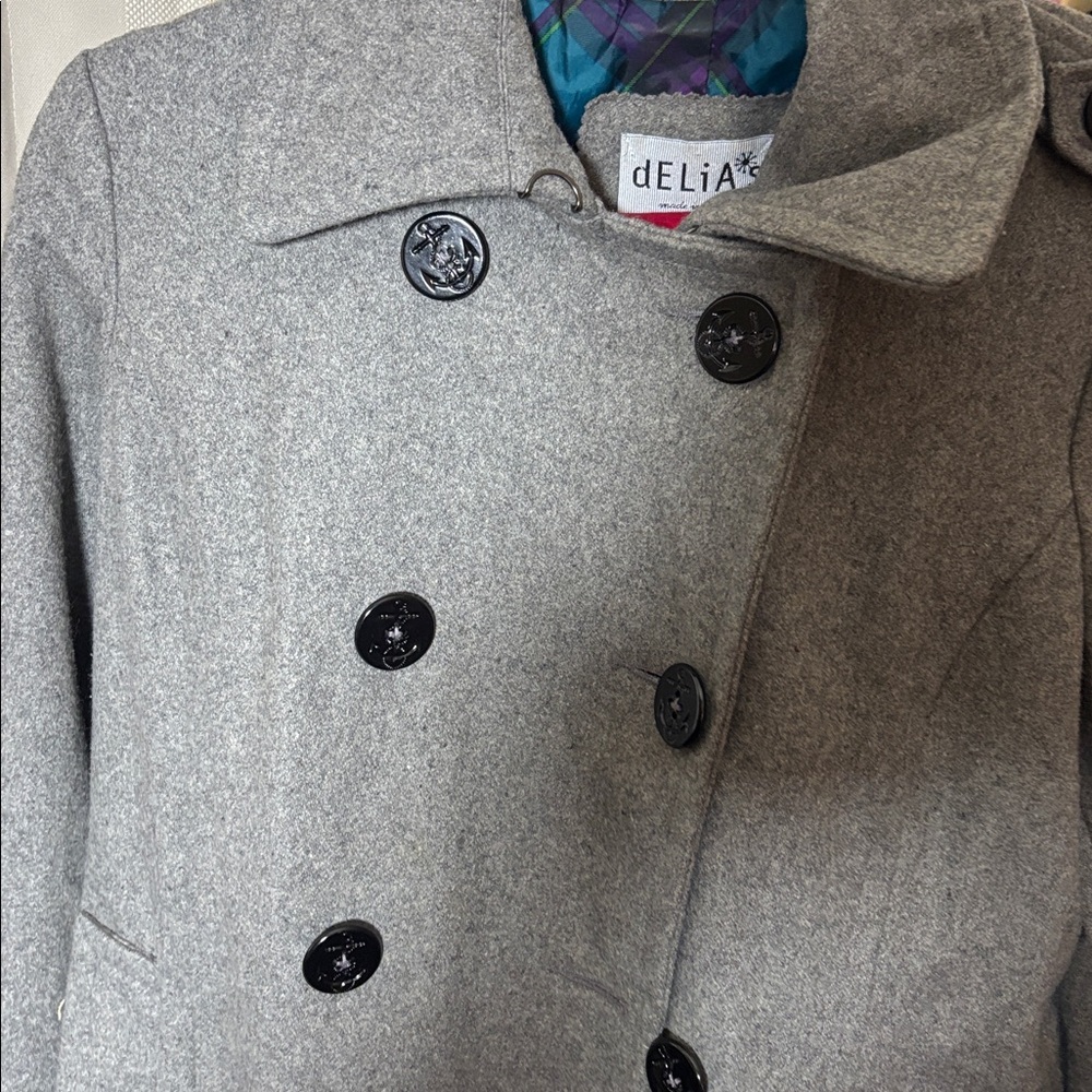 Delia’s Gray Peacoat Size L The Good Witch Grace